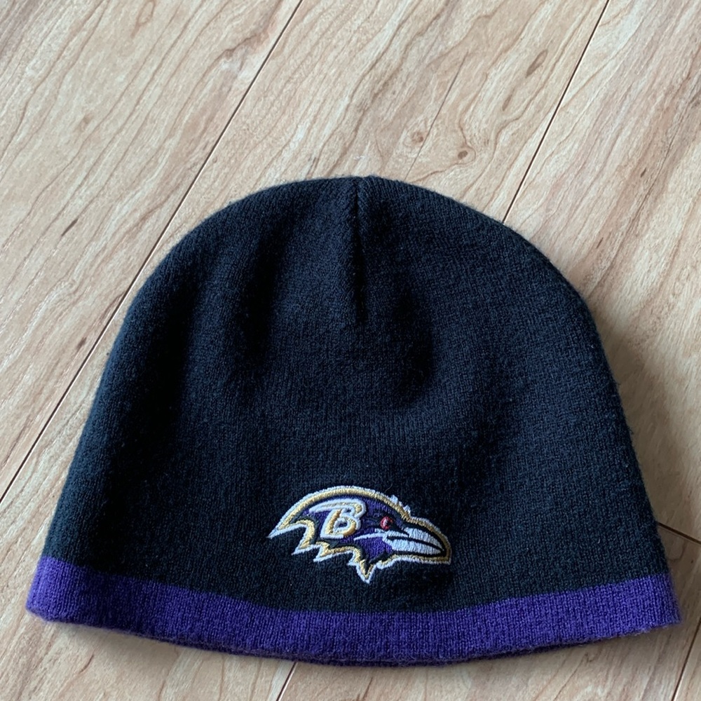 Reebok NFL Ravens embroidered logo knit unisex beanie